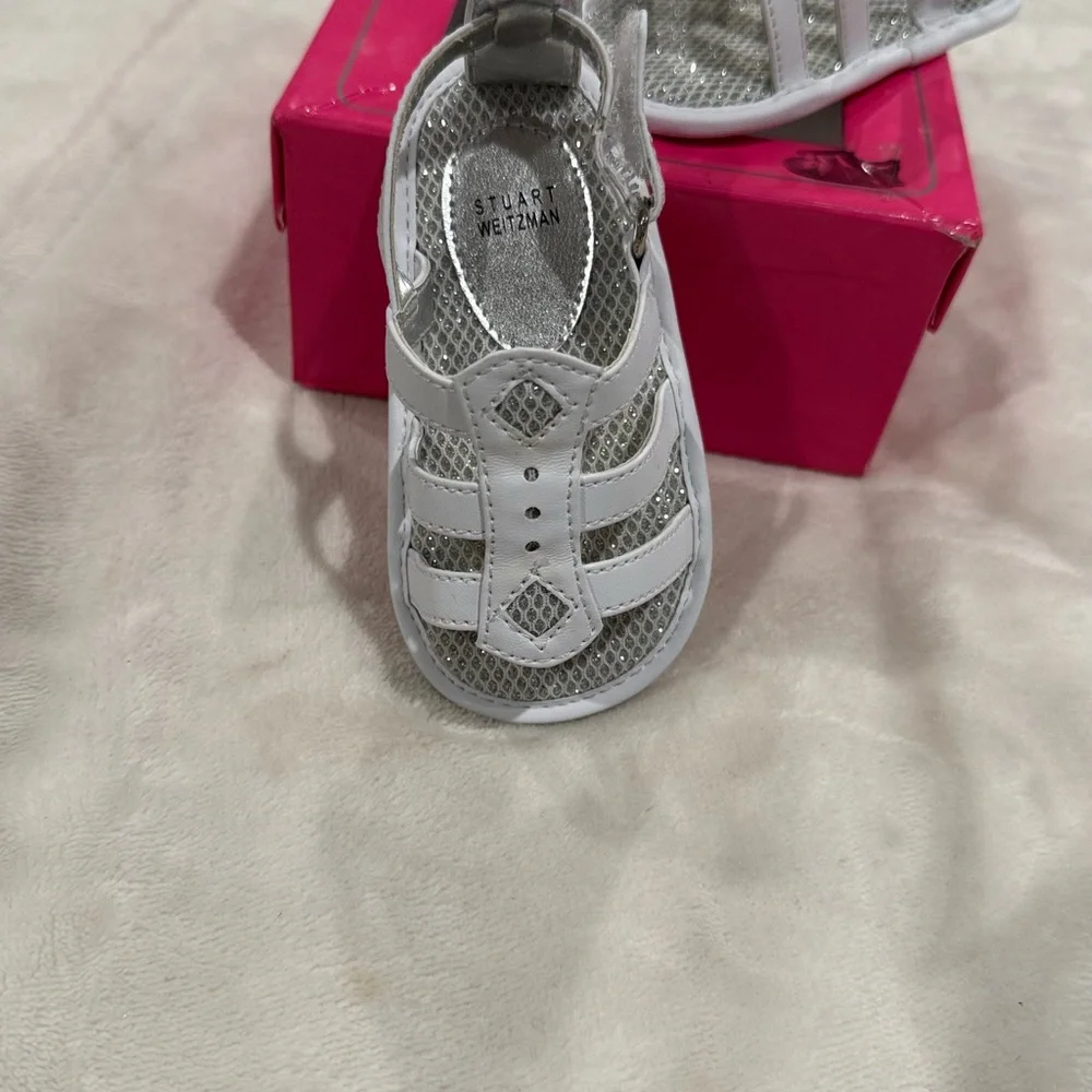Stuart Weitzman Baby Walker Shoes in White NIB Amazing Holiday Shoes NEW